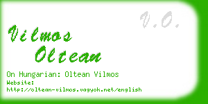 vilmos oltean business card